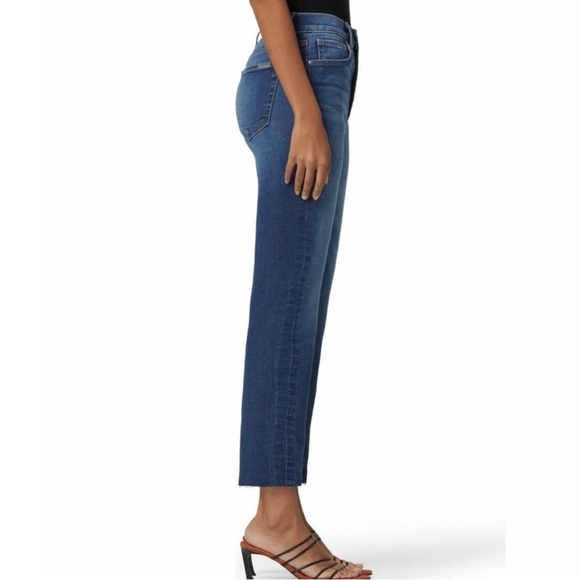 New! Joe’s Jeans High Rise Wide Leg Cropped Raw Hem Jeans Womens Size 30 - Picture 2 of 15